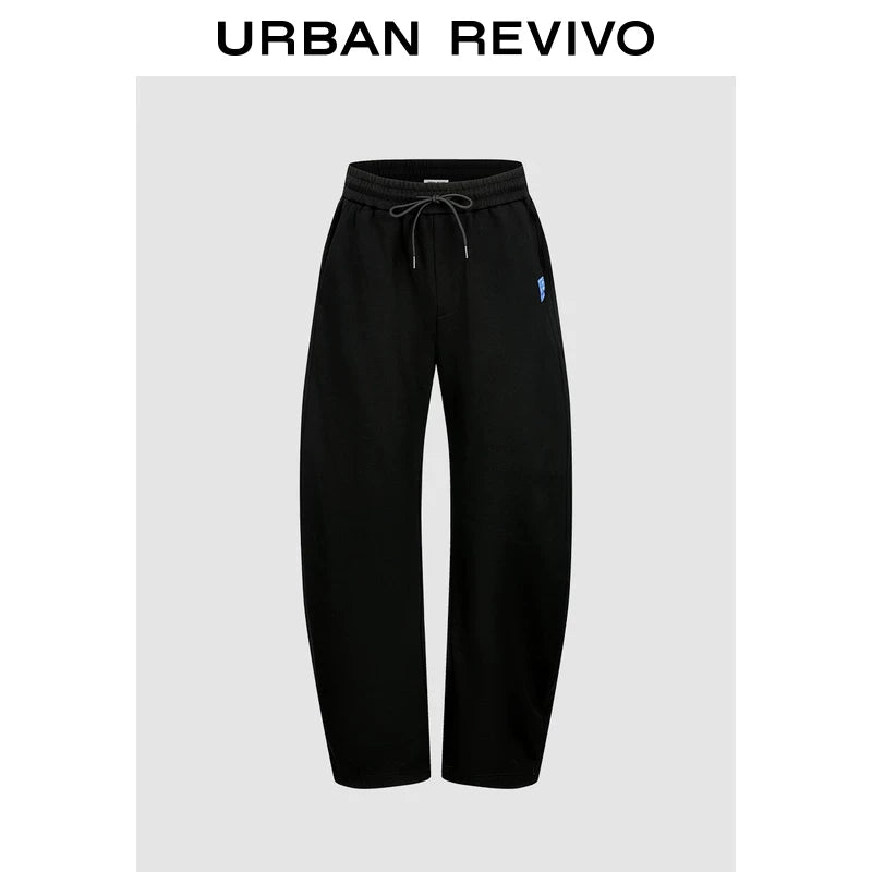 Urban Revivo Contrast Label Elastic Scimitar Pants