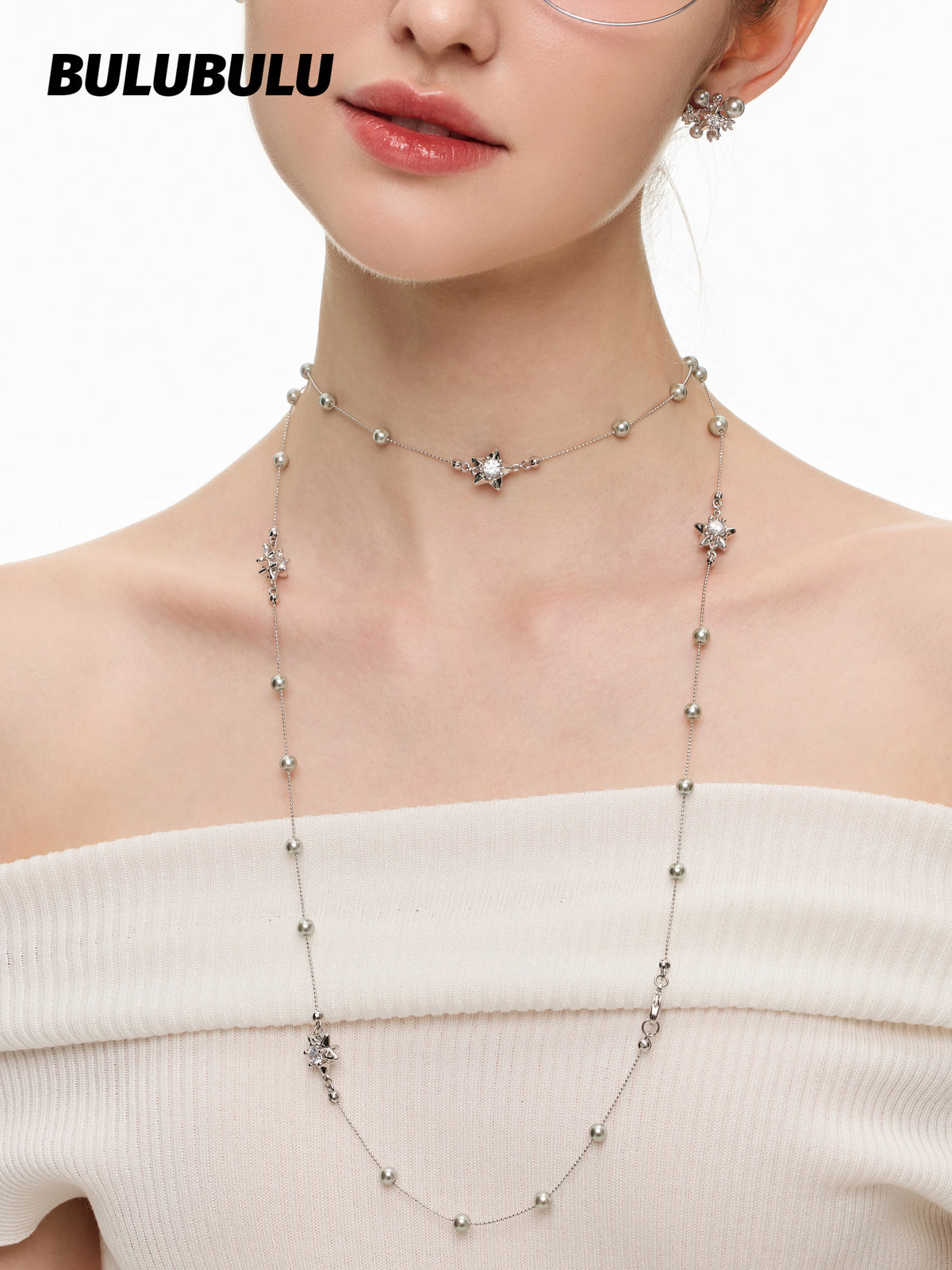 BULUBULU Starry Christmas Stacking Long Necklace
