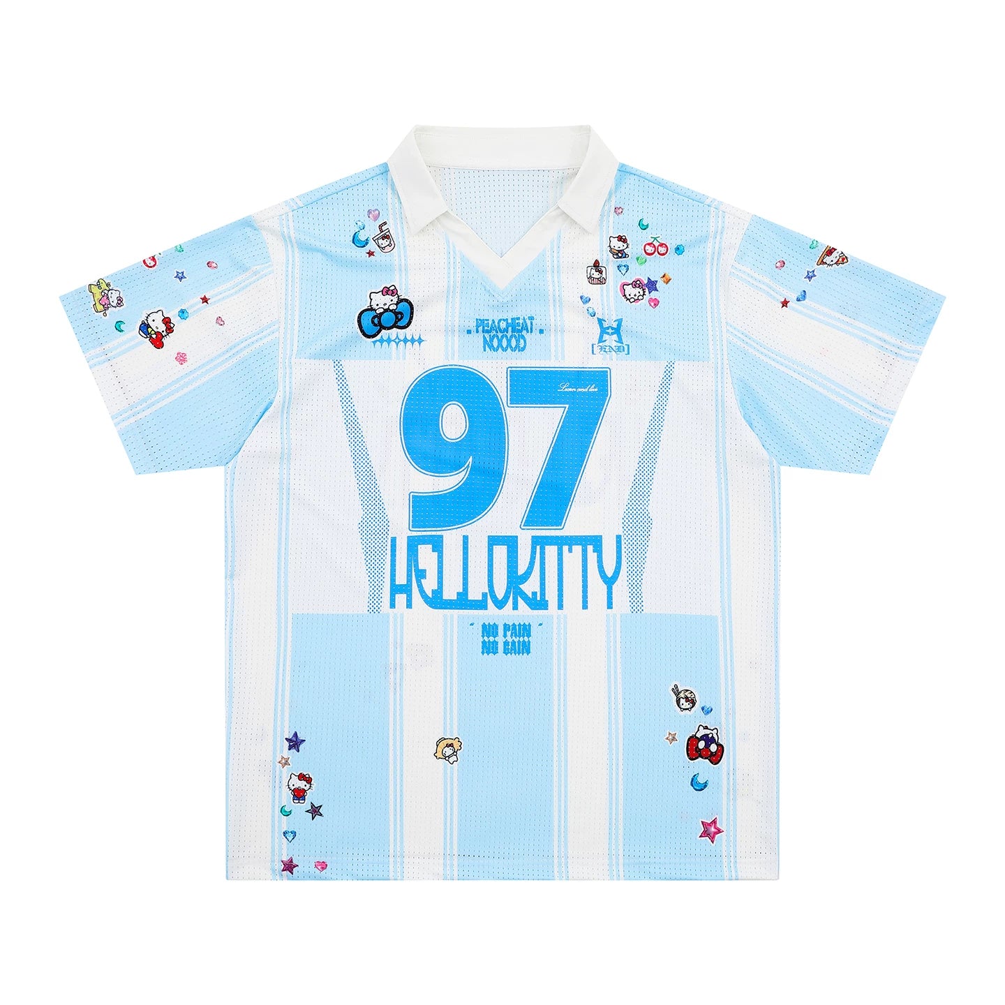 SIXMINU Cute Cartoon KT Cat Letter T-Shirt