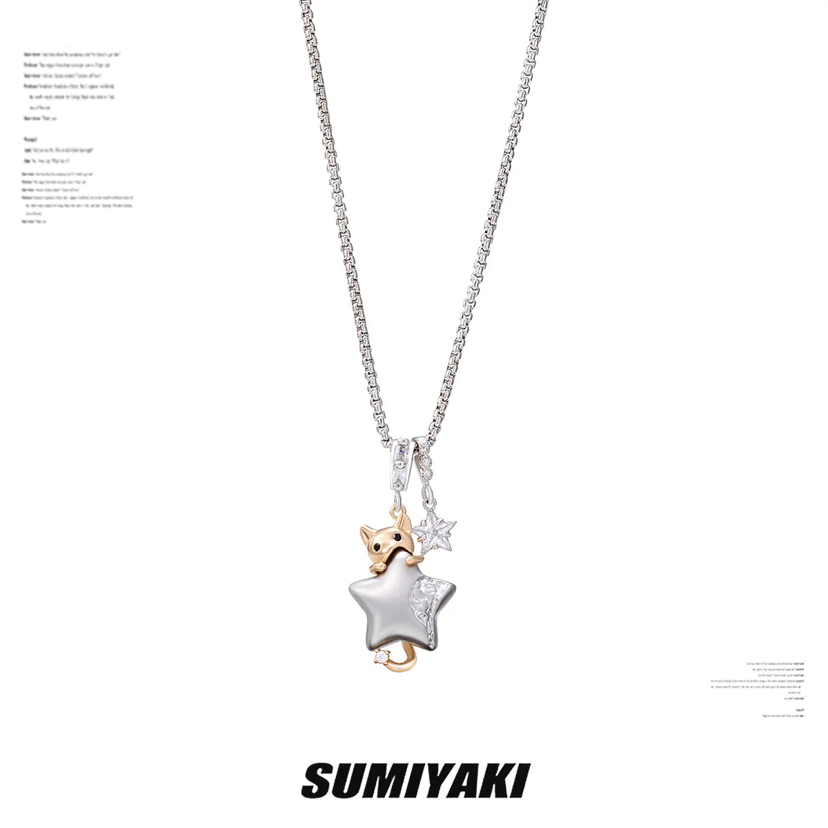 SUMIYAKI Dopamine Kitten Pendant Necklace