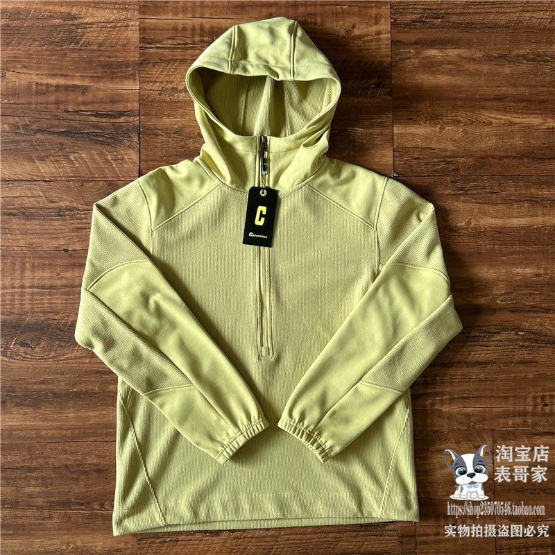 Japanese Half-Zip Hooded Sweatshirt