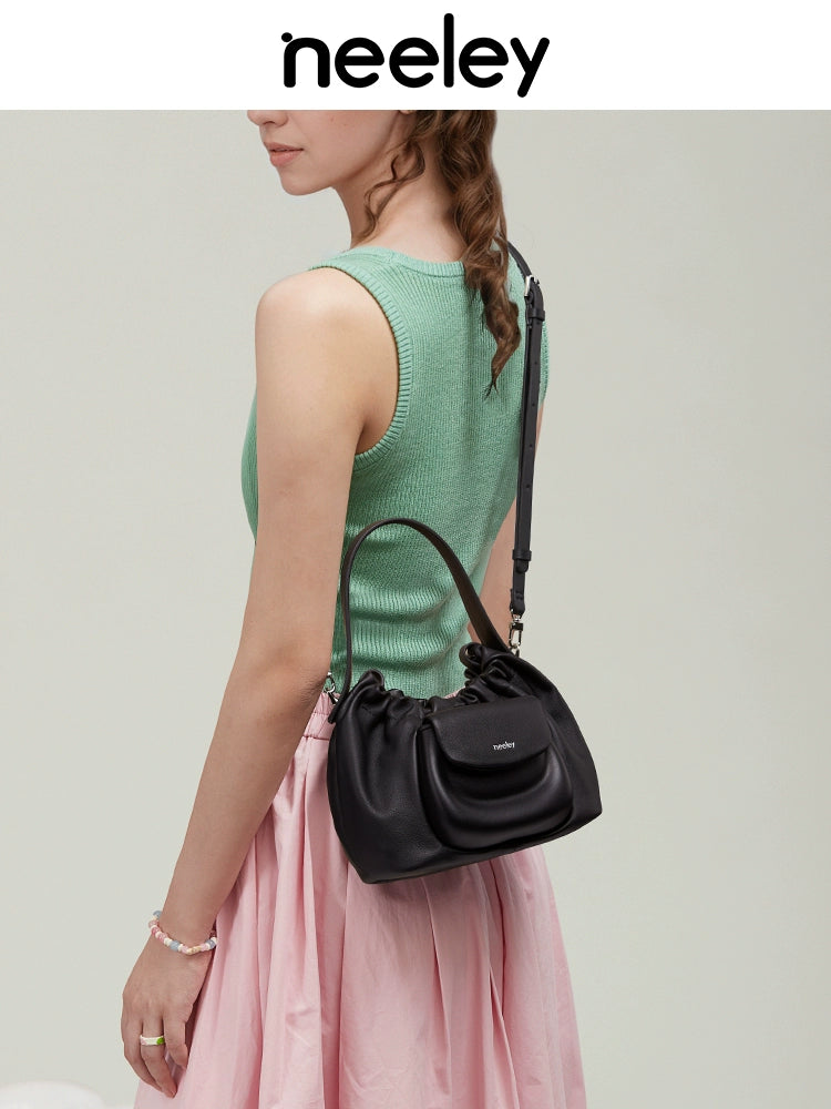 Neeley Soft Leather Wonton Cloud Bag