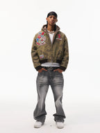 STK SmallTownKid Concealed Plush Hooded Mountain Jacket