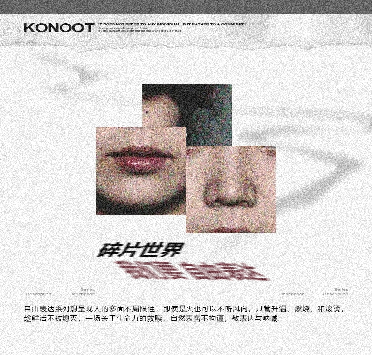 KONOOT Street Micro-bend Three-dimensional Embroidered Baseball Cap