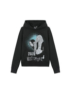 DONSMOKE Front Shoulder Hooded Sweater