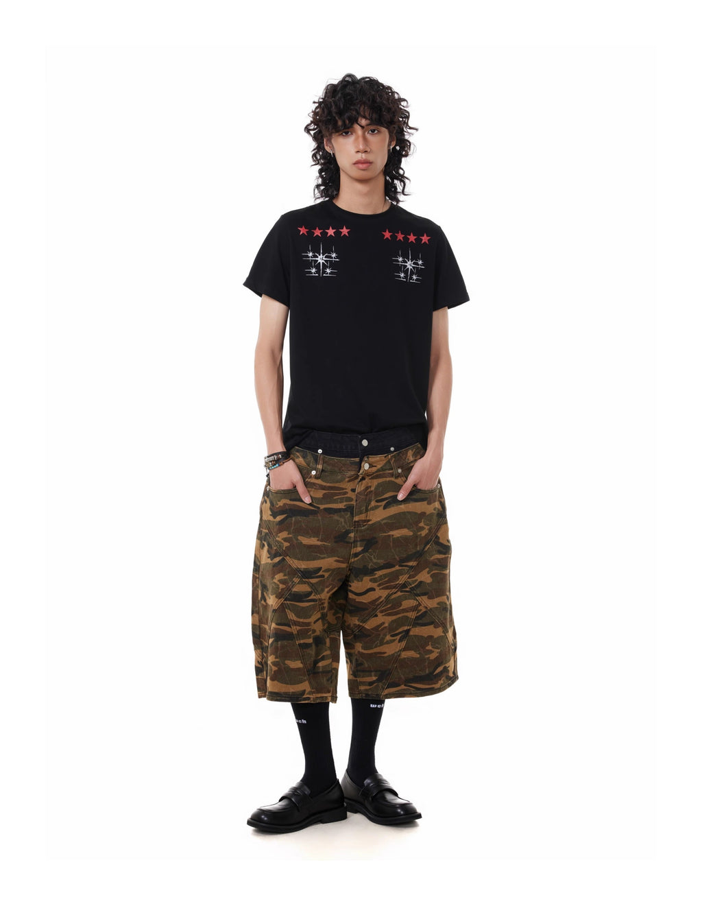 BTSG camouflage shorts
