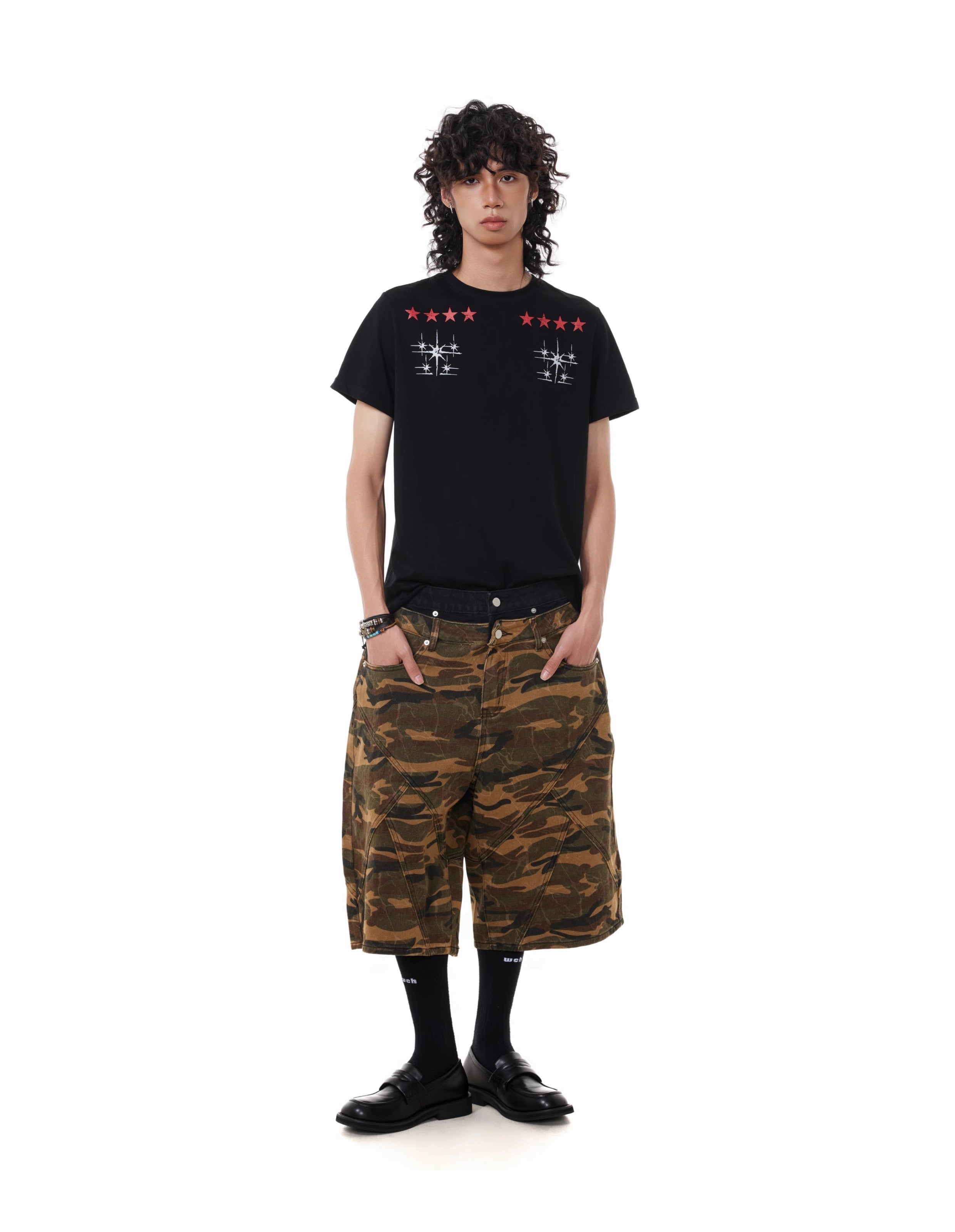 BTSG camouflage shorts