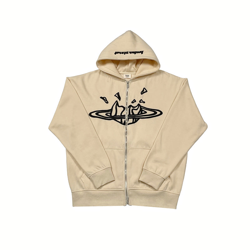 Broken Planet velvet hoodie & pants set