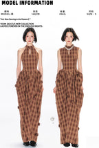 YEDM Plaid Sleeveless Dress