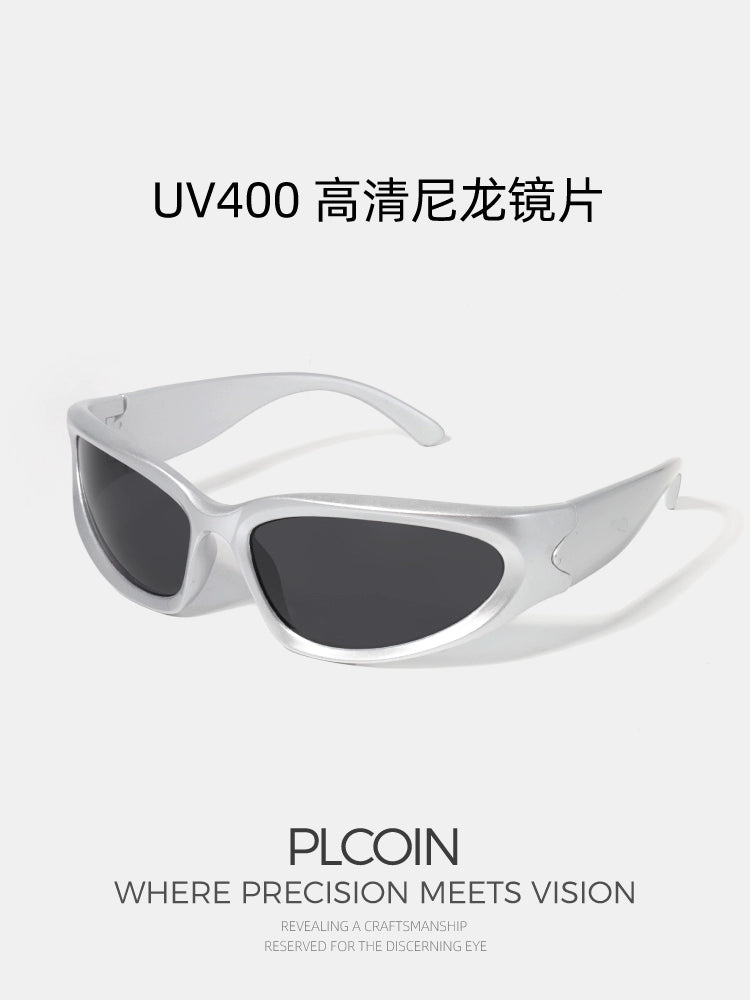 PLCOIN Cat-Eye Sports Sunglasses Anti-UV Cycling Driving