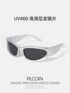 PLCOIN Cat-Eye Sports Sunglasses Anti-UV Cycling Driving