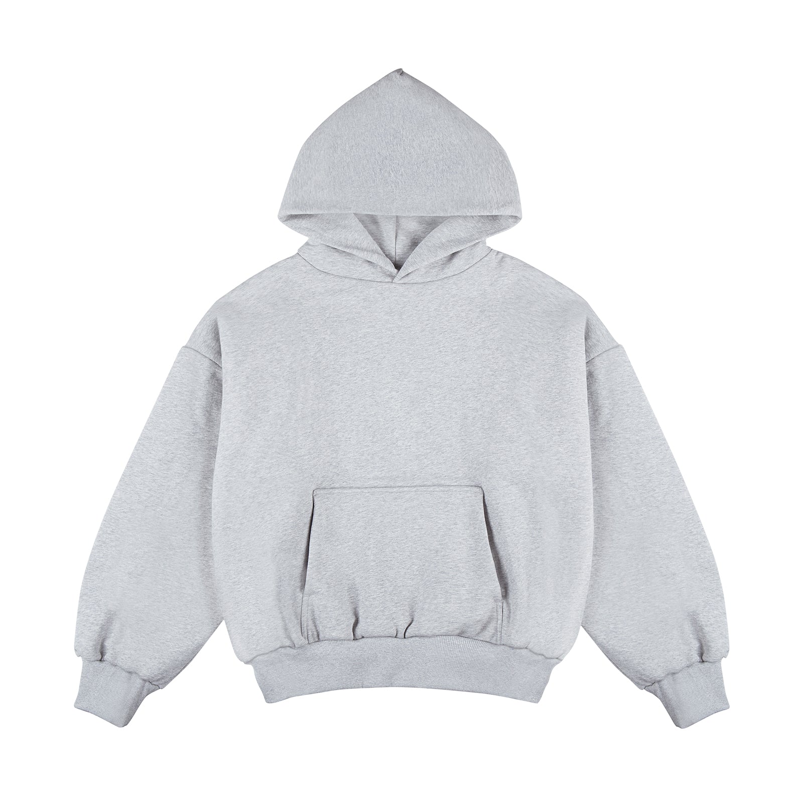IDLT Double-Layer 400g Short Hoodie – Heavyweight Off-Shoulder Streetwear