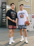 LUSHISI Zebra-pattern Quick-drying Five-point Shorts