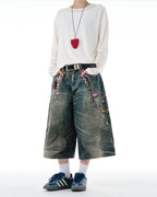 MADWITCH denim shorts