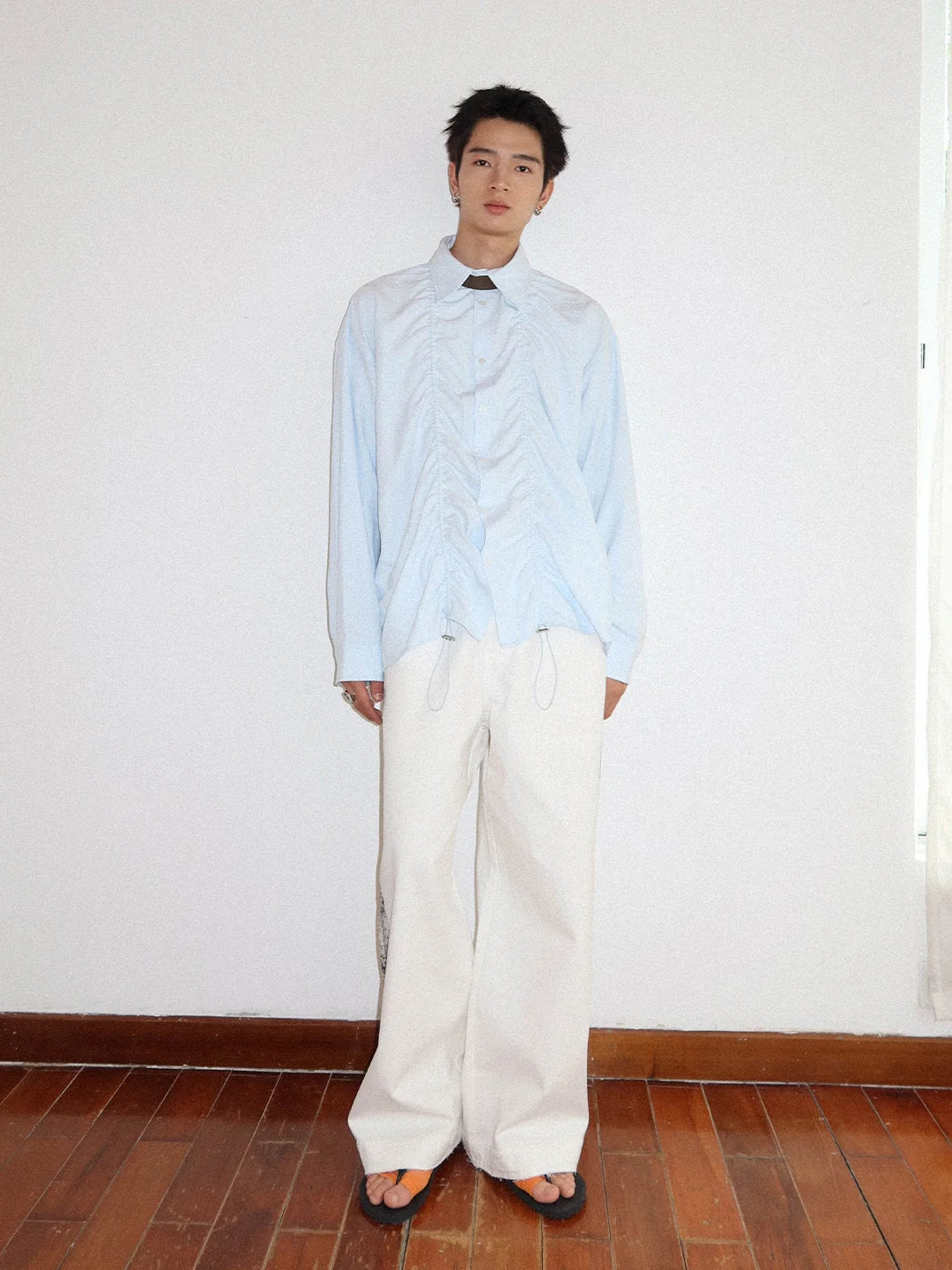 FUNKYFUN Loose Large Version Long-sleeved Shirt Jacket