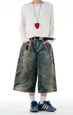 MADWITCH denim shorts
