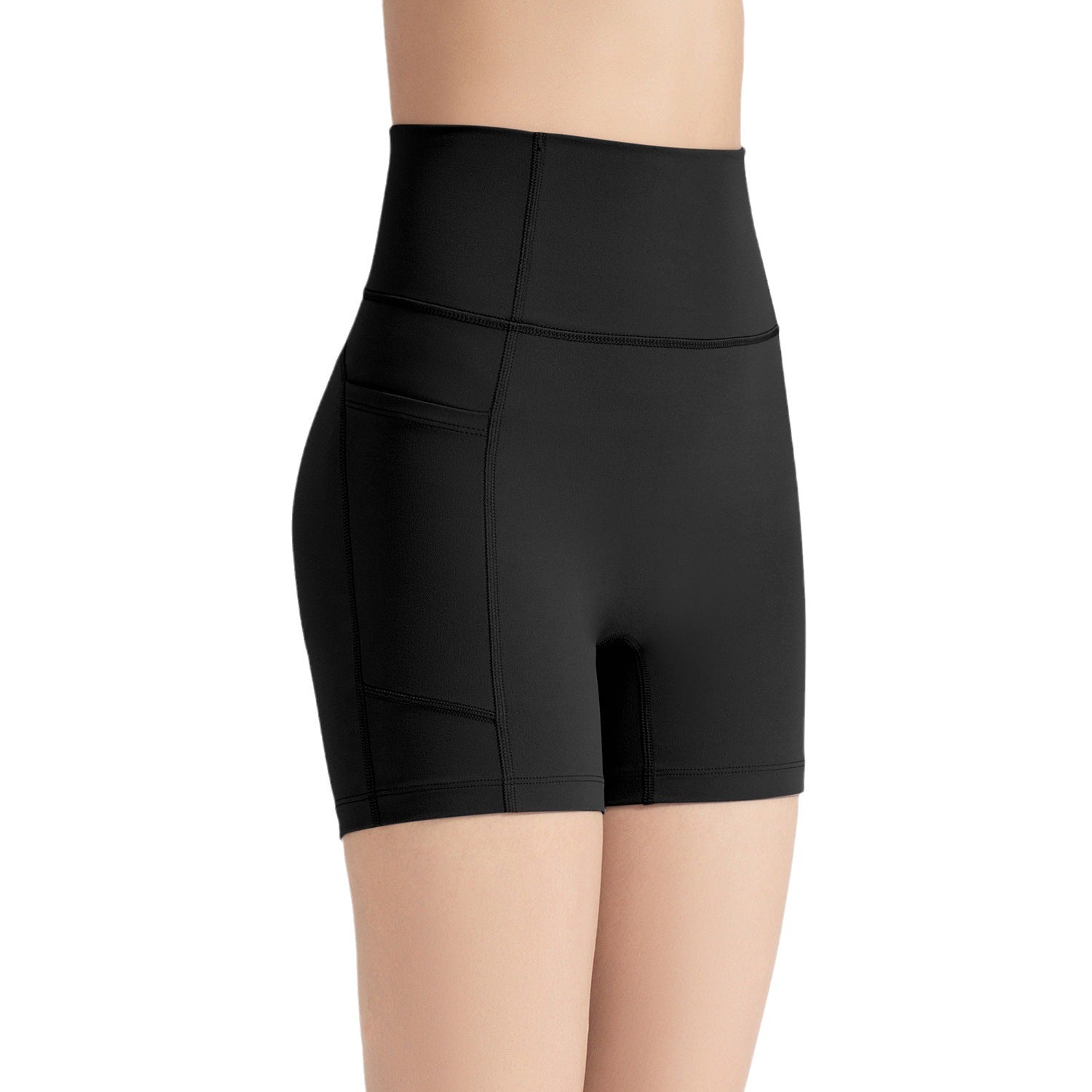 Athena Lulu High Waist Hips Abdomen Nude Fitness Shorts