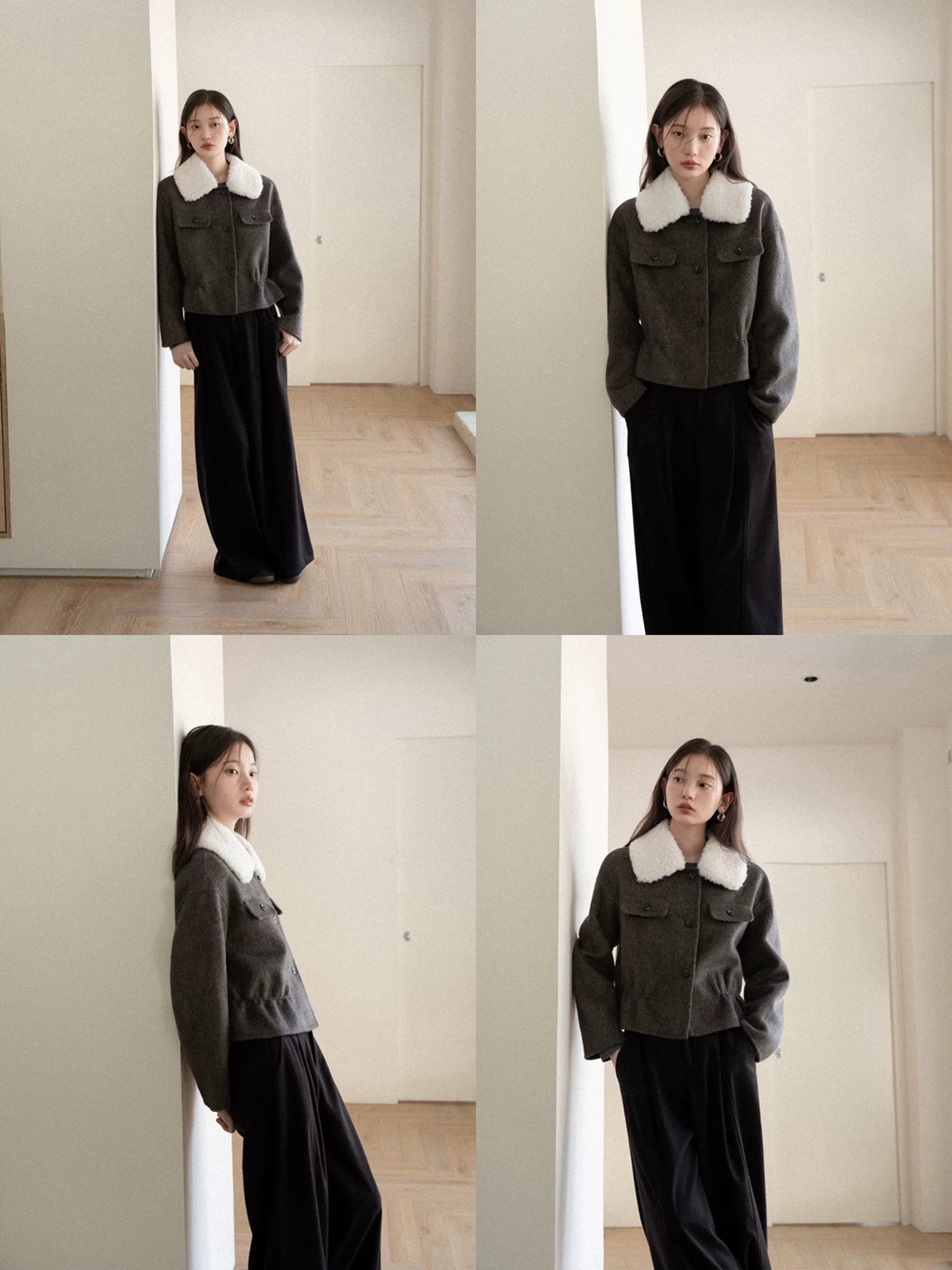 cantonstory Korean 70 Wool Double Faced Wool Coat