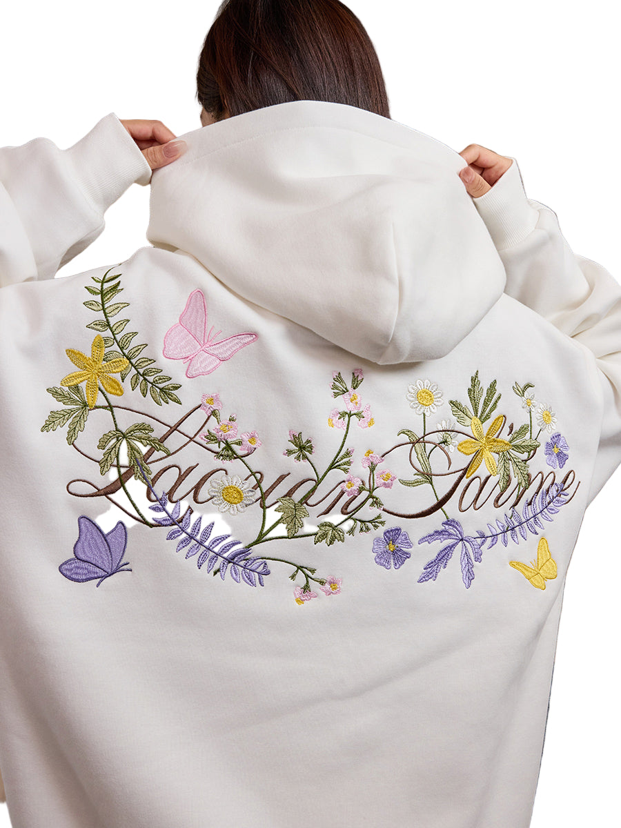 harshandcruel floral hoodie