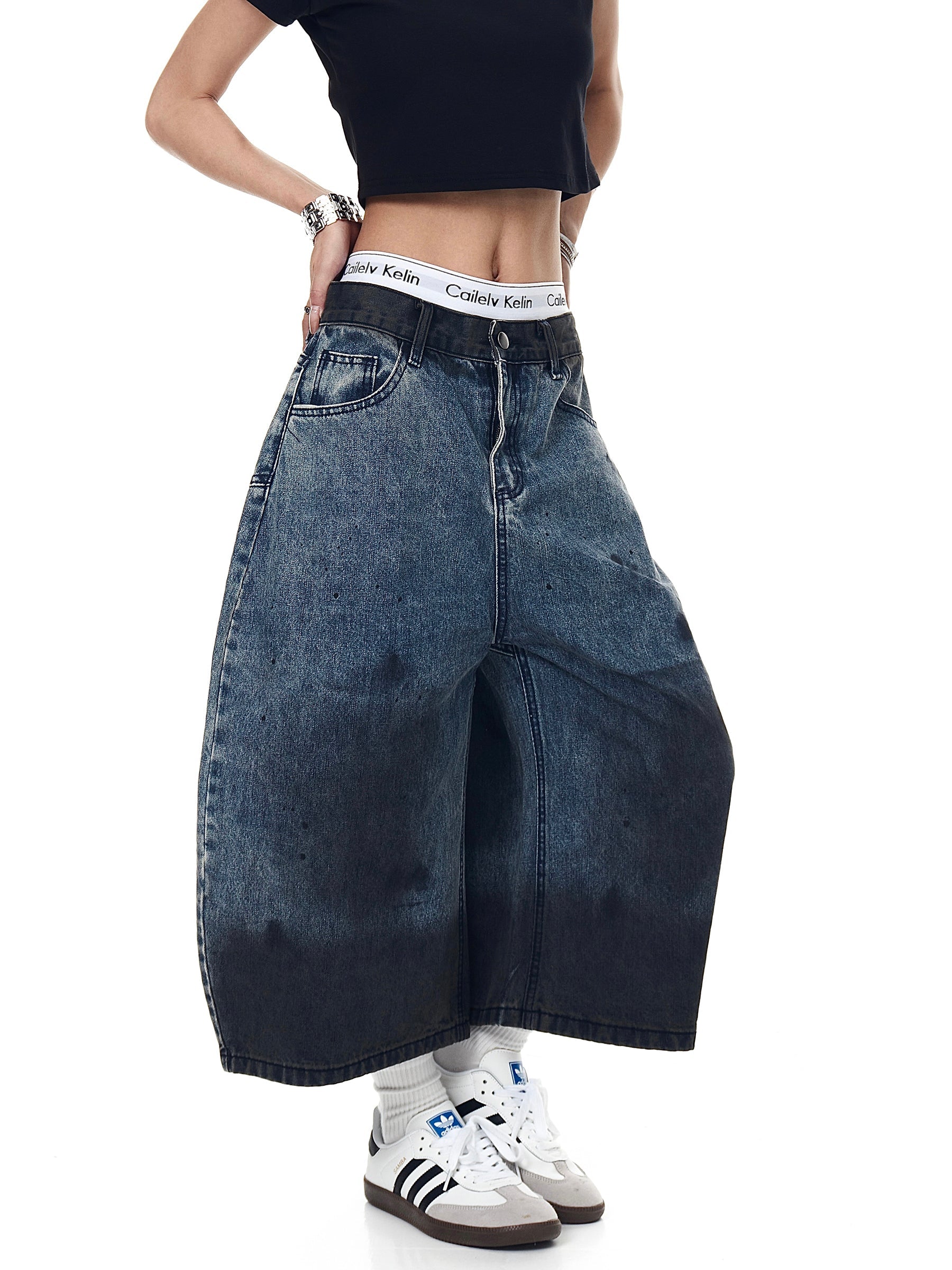 MADWITCH denim shorts