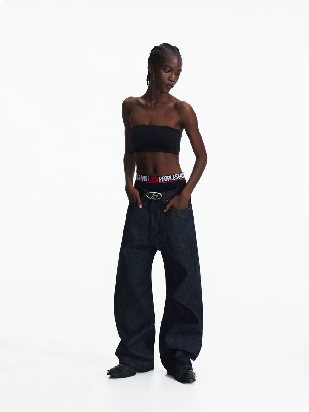 PEOPLESENSE Red Edge Red Ear Ox Straight Leg Jeans