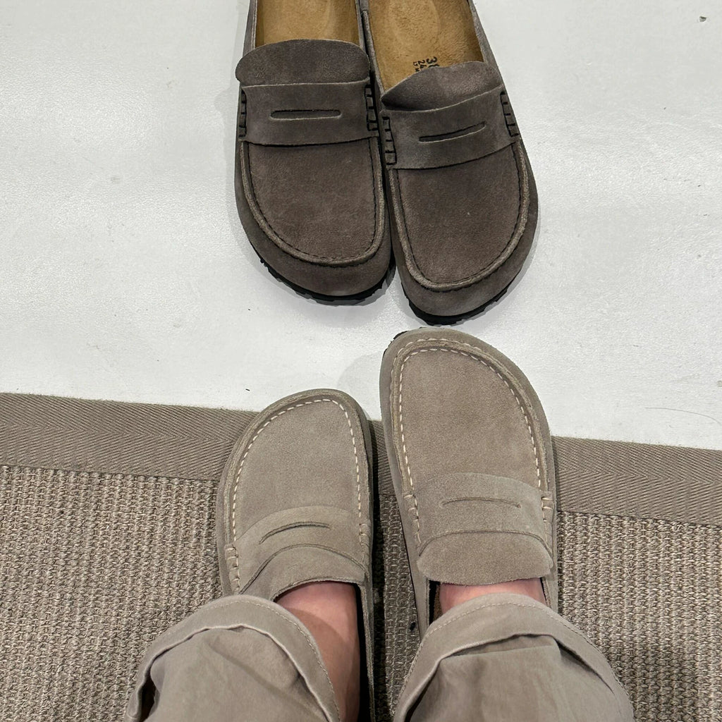 Cowhide Birkenstock Half Slippers