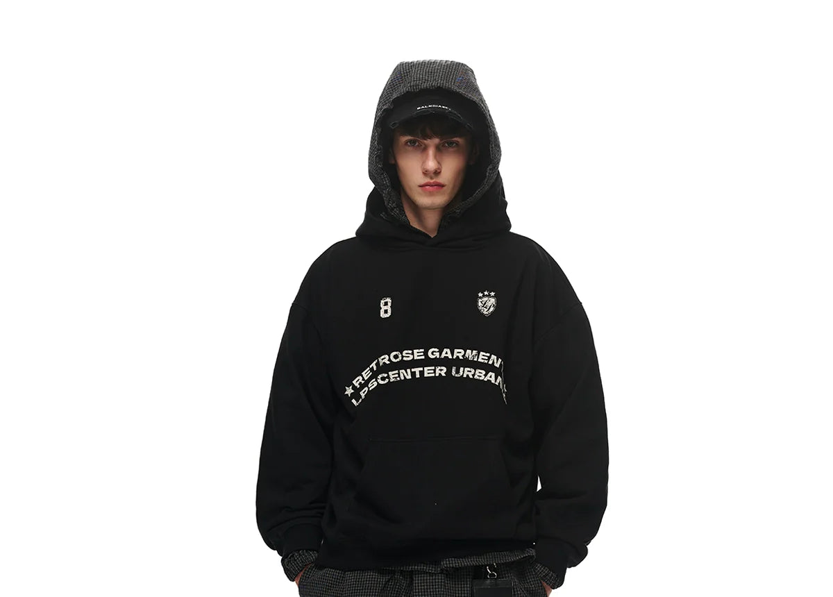 Loopsoon Chest Creative Print Casual Versatile Sweater