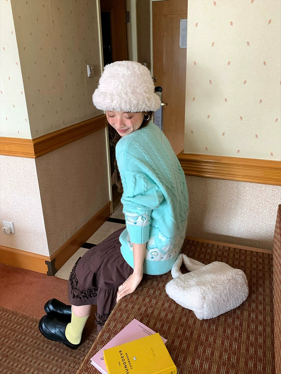 CCKOK Thick Love Maple Island Sweater