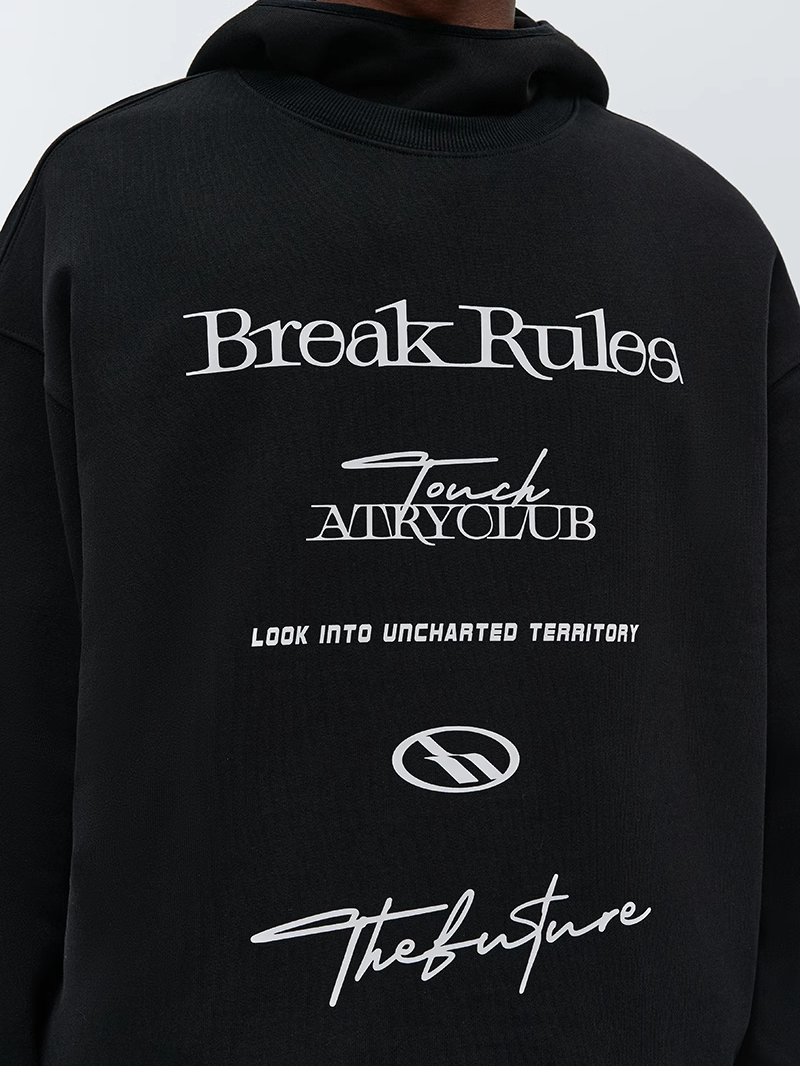 ATRY Tagline Chain Print Crew Neck Sweater