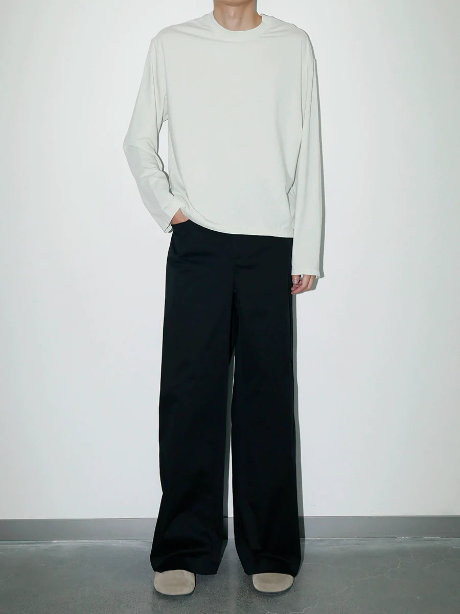 PLUS NO LOGO Simple Casual Versatile Soft Long Sleeve