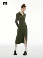 Imone Pumped Lapel Temperament Dress