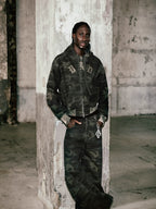 BADBLOOD American Casual Plaid Scimitar Pants