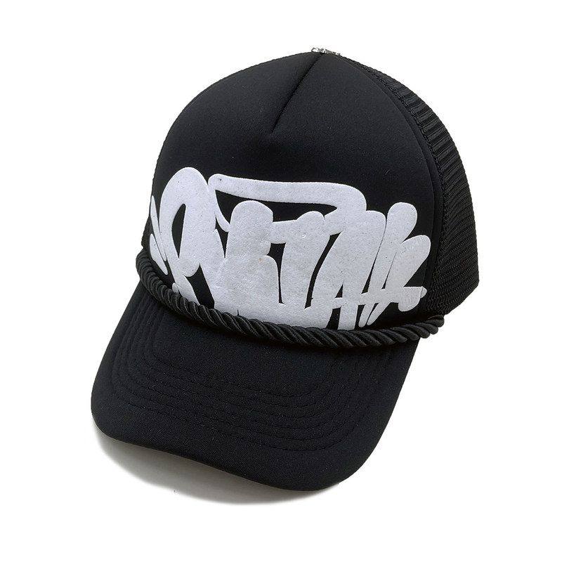 Cross Border Letter Printing Mesh Peak Cap
