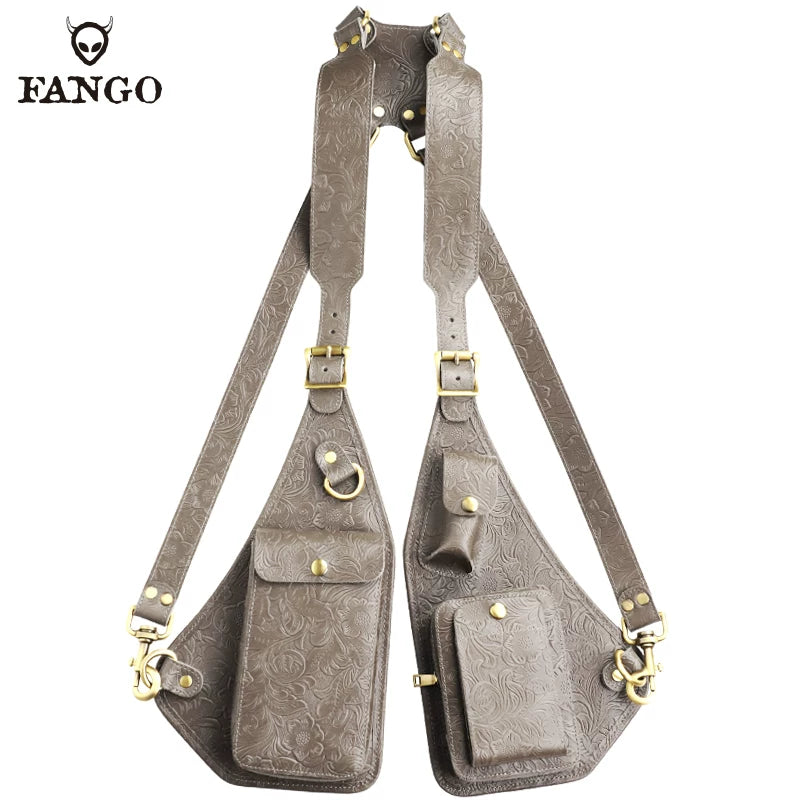 Fanguo Leather Workwear Vest Bag