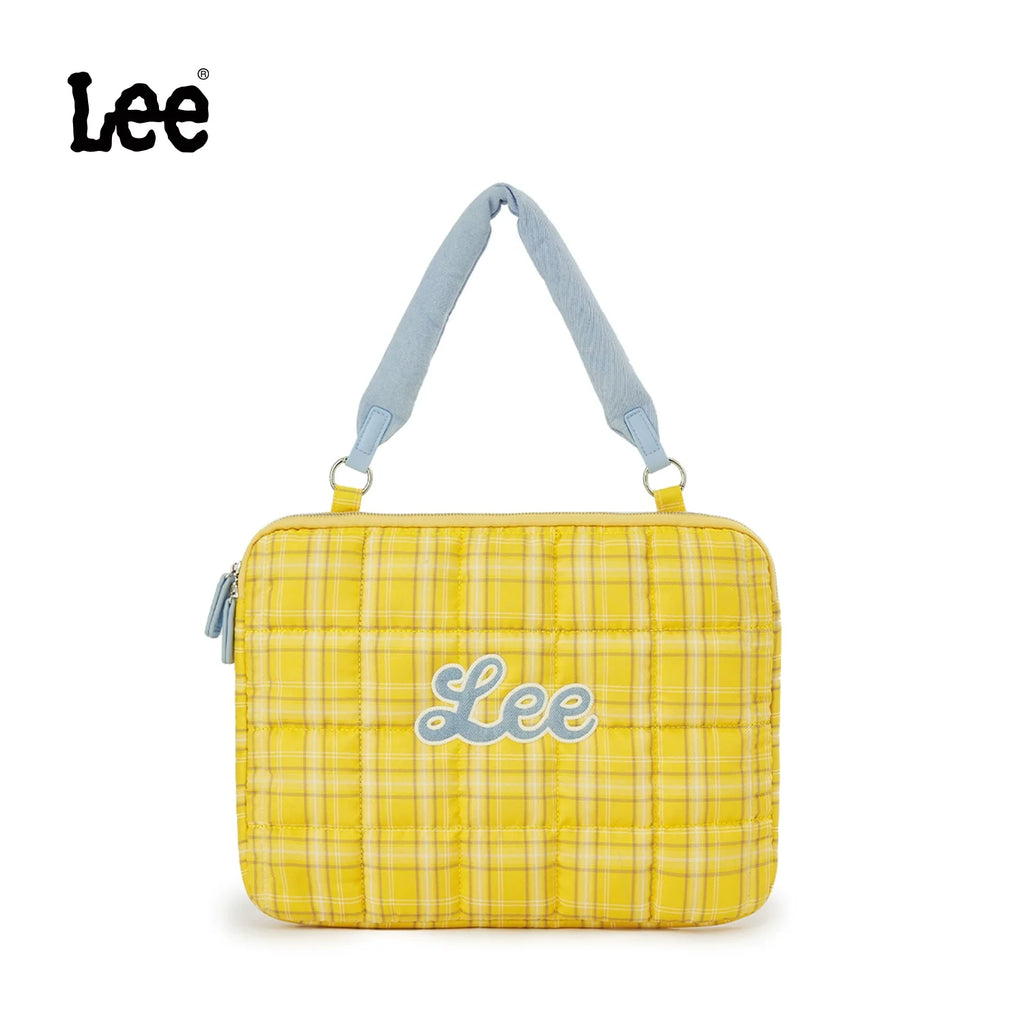 Lee Contrast Checked Tote Bag