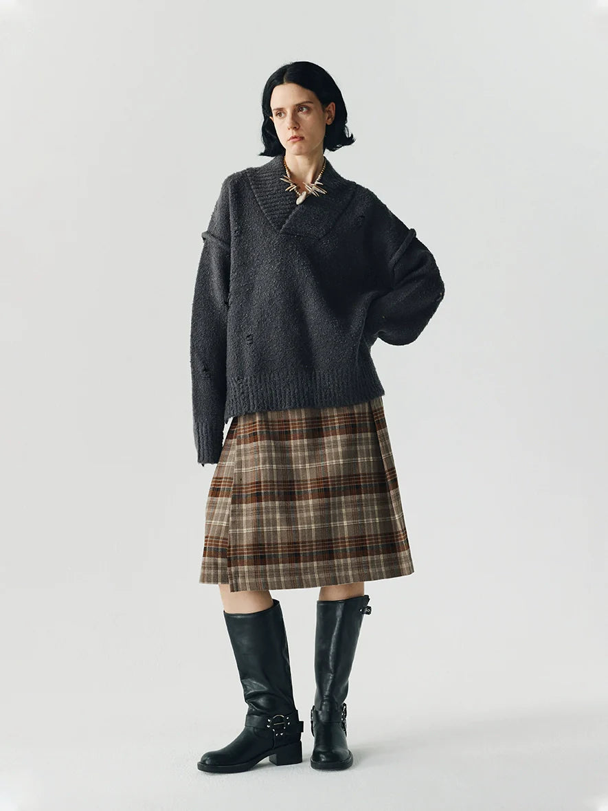 LIMPIDOCULUS A-shaped Retro Dress