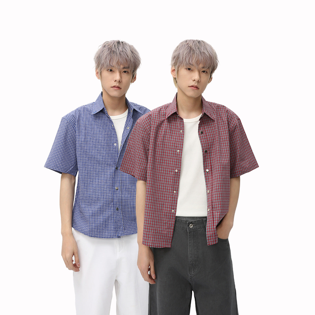 MTLCLOTHES Loose and Versatile Retro Korean Half-sleeved Shirt