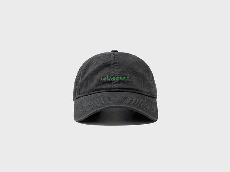 Pure Cotton Letter Embroidered Baseball Cap