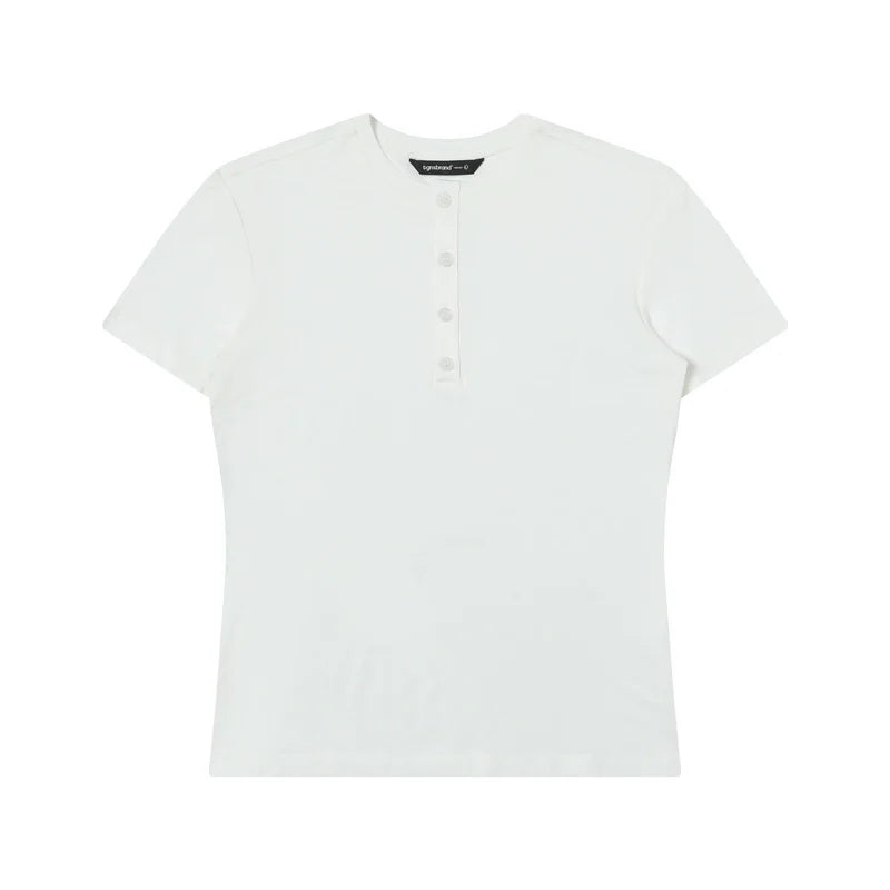 TGNS Henry Collar Shoulder Slim Tee