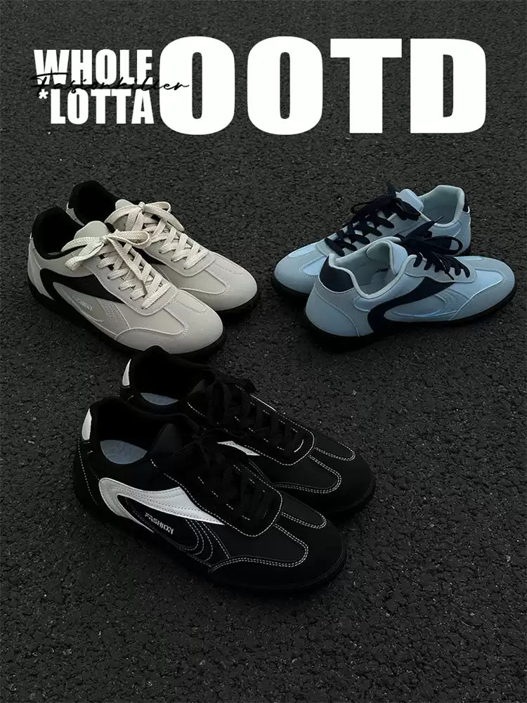Newrockstarchoppa Retro Racing Soft-Sole Sneakers