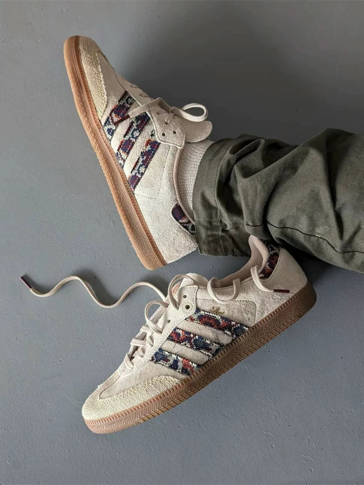 END Co-Branded Consortium Cup Beige Low Top Sneakers