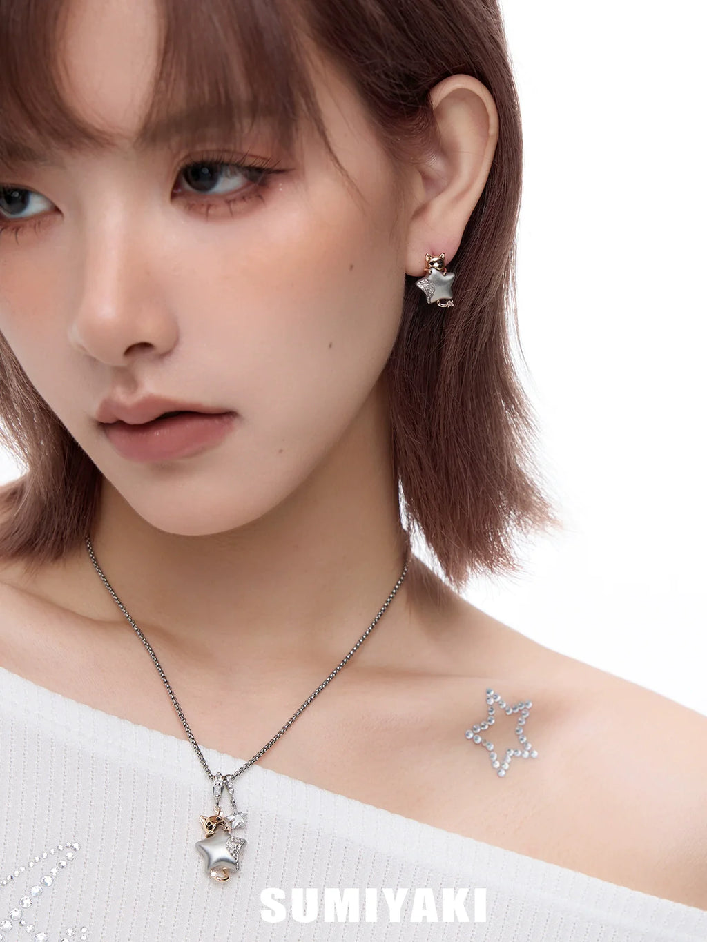 SUMIYAKI Dopamine Kitten Pendant Necklace