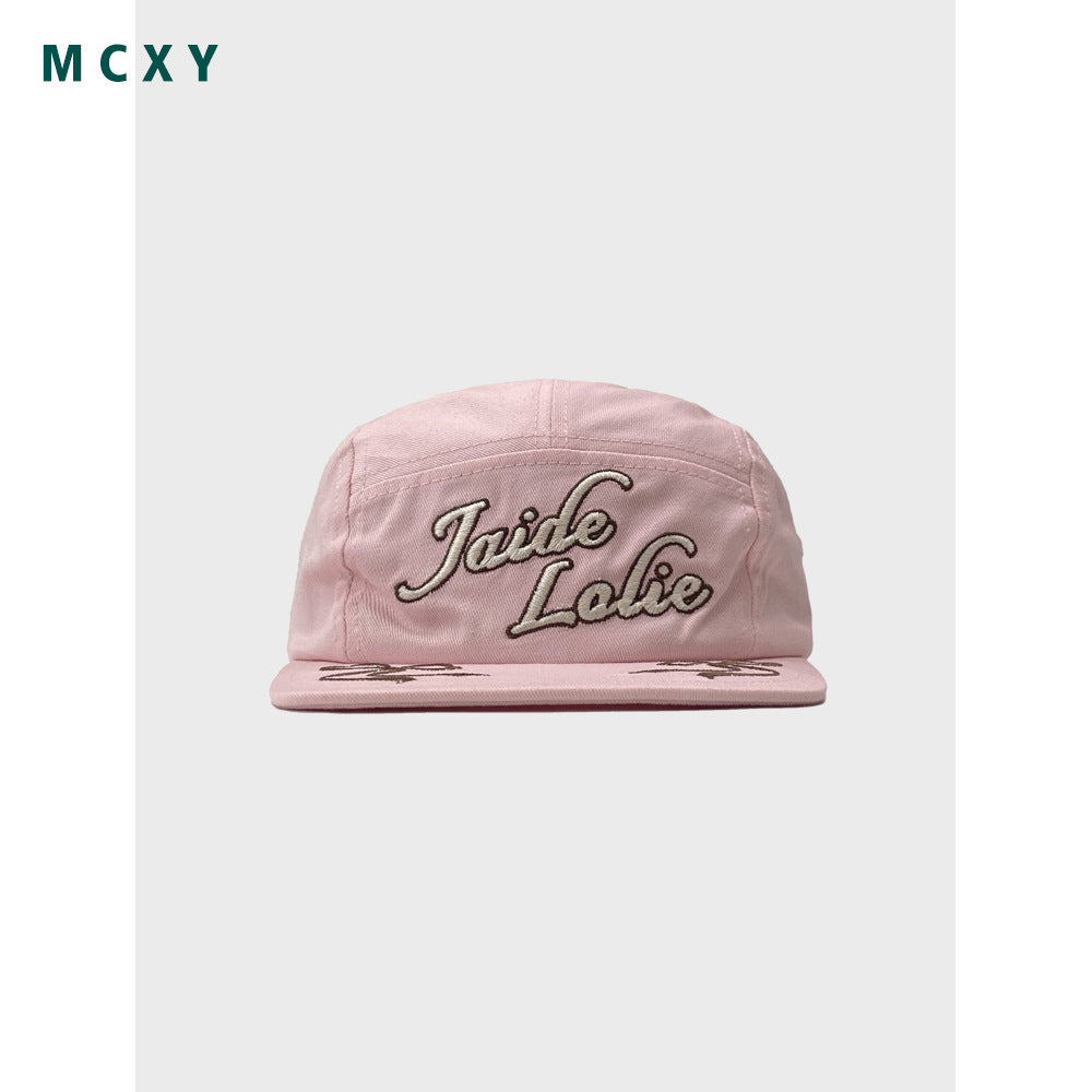 Korean Designer Bow Flat Brim Baseball Cap