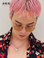 Daisy Full Diamond Silver Necklace