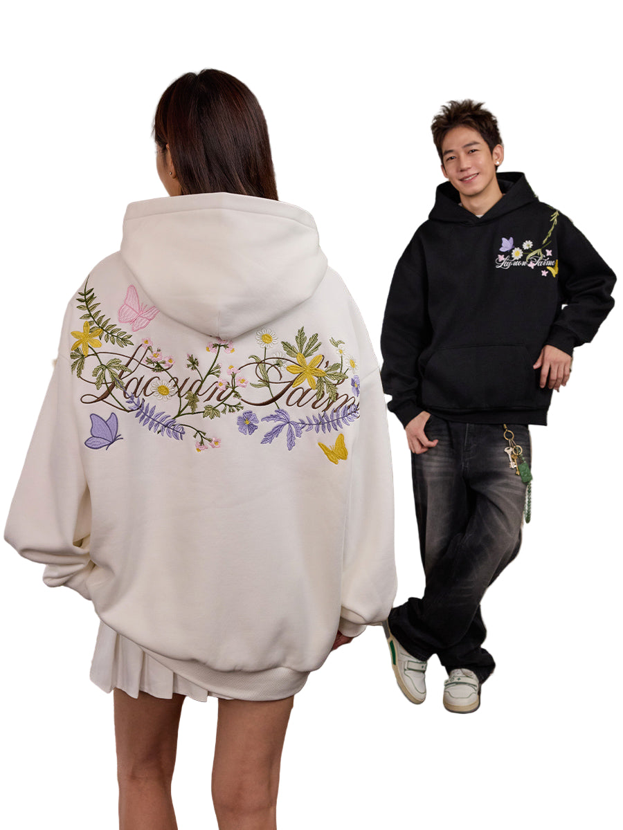 harshandcruel floral hoodie