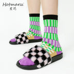 Hotmarzz Thick-soled Premium Slippers Fluffy Shoes