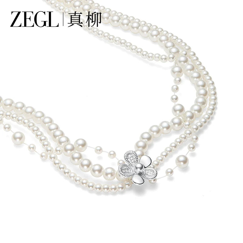 ZEGL Pearl Light Luxury Niche Necklace