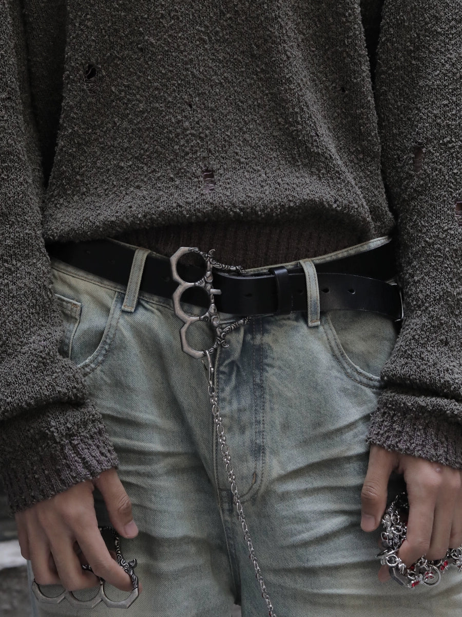 JCAESAR Vine Finger Tiger Belt