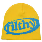 Filthy Woolen Knitted Beanie Hat