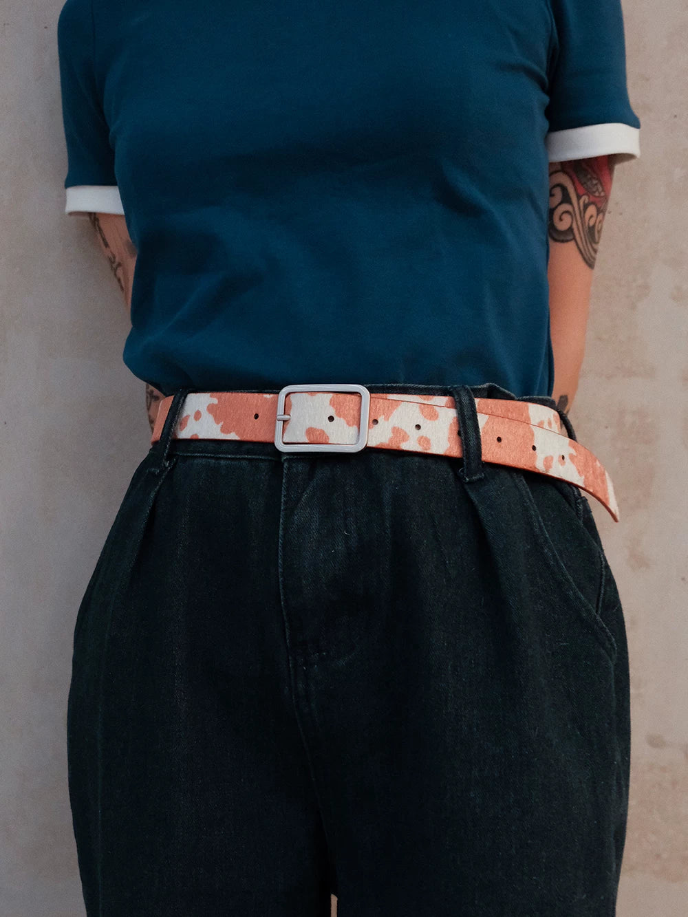 Darkblue Store Multicolor Camouflage Thin Hip Hop Belt